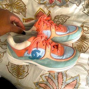 Used Chanel sneakers authentic no box just need a little cleaning
